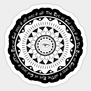 Eye of God Mandala Sticker